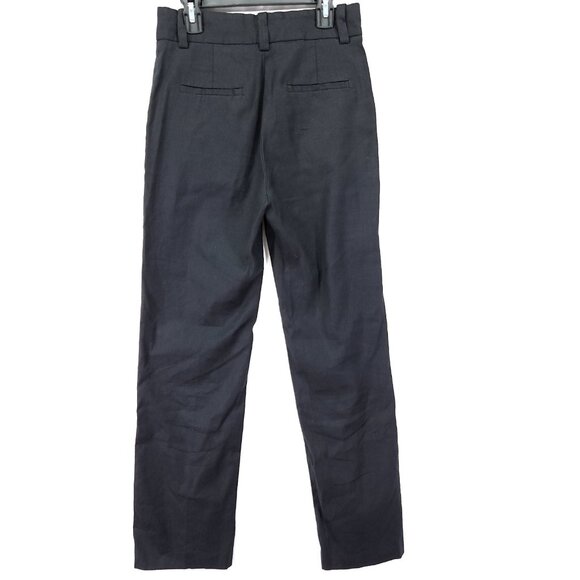 Massimo Dutti Wool Blend Dress Pants Size 2 Straight Leg Pockets - Picture 2 of 13